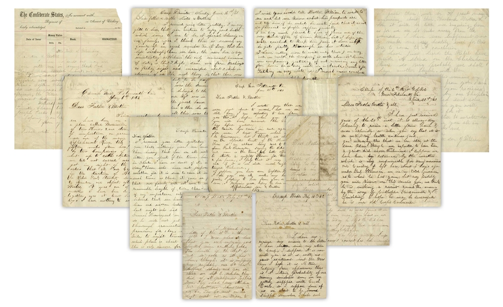 18 Civil War Letters by General John Willian, With Personal Content on the Battles of Chancellorsville, Williamsburg, Spotsylvania Court House, Fort Stedman & Boydton Plank Road